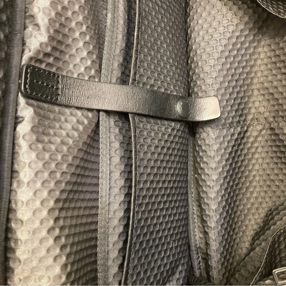 Tumi black alpha bravo soft duffle bag